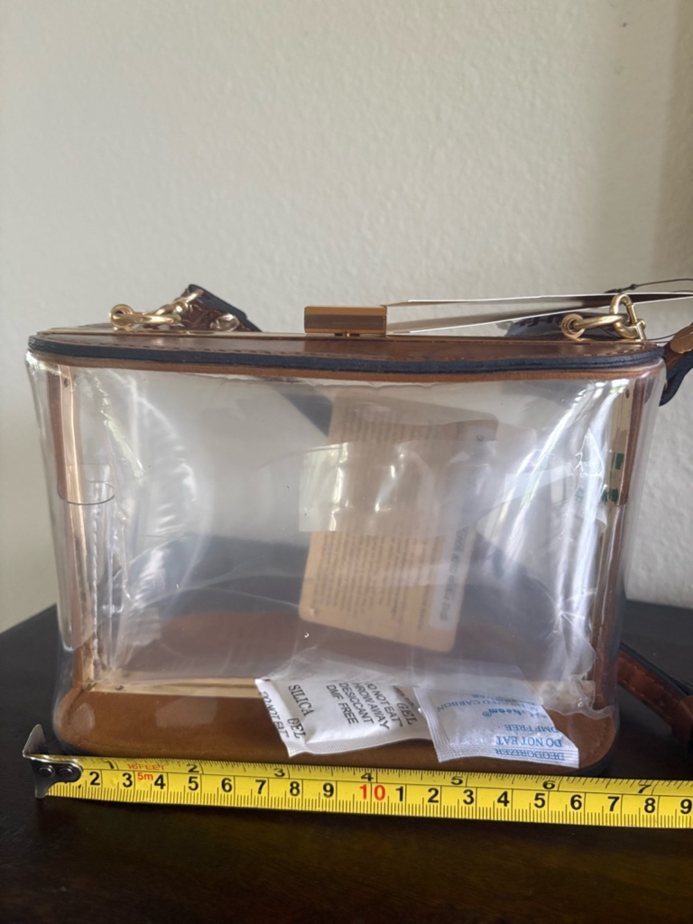Patricia Nash Clear and Brown Crossbody Bag - Picture 8 of 8